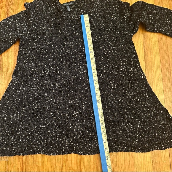 EILEEN FISHER Organic Cotton Fishnet Knit Slight A-line Sweater~Size M(z) - Picture 4 of 11